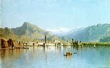 Sanford Robinson Gifford Canvas Paintings - Lago di Garda, Italy